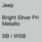 Preview: Jeep, Bright Silver Pri Metallic, SB / WSB.